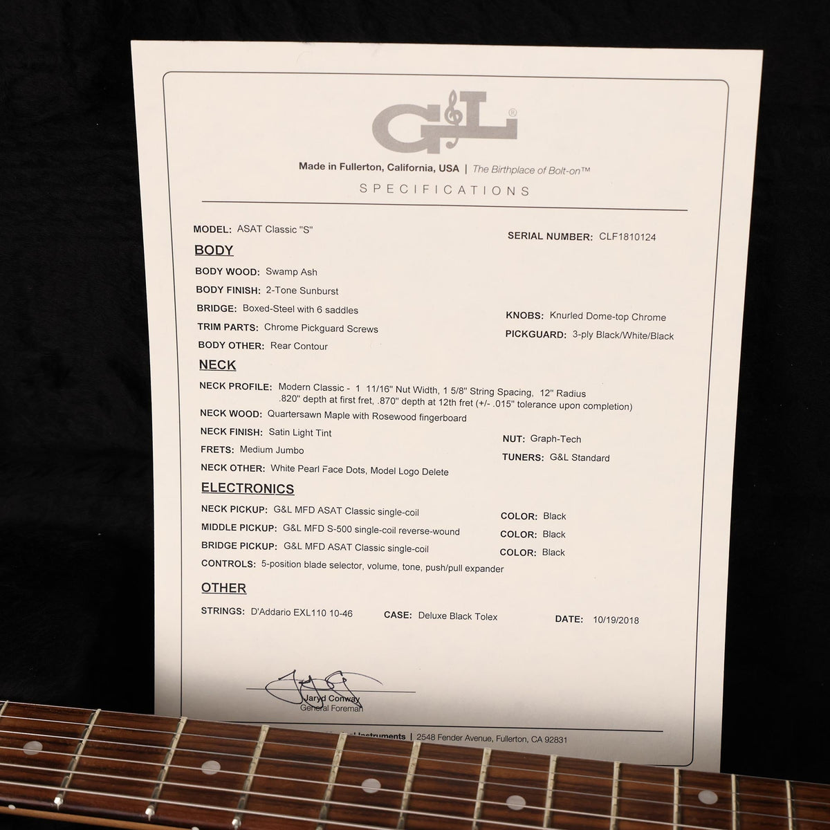 G&L USA ASAT Classic S 2-Tone Sunburst 2018 — 10
