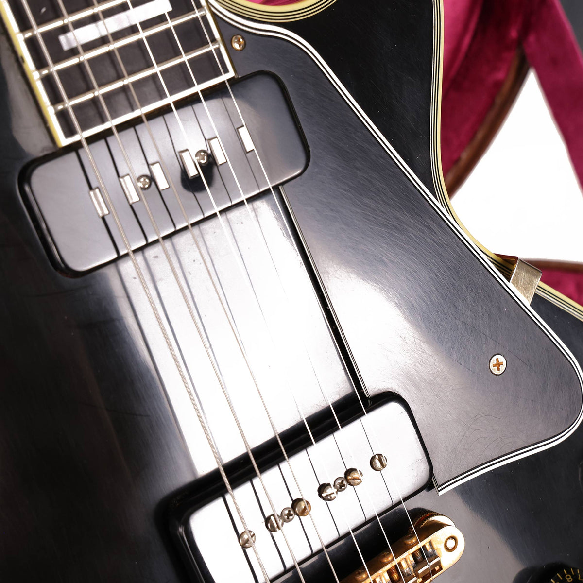 Gibson Custom Shop Robby Krieger 1954 Les Paul Custom VOS Lamp Black — 6