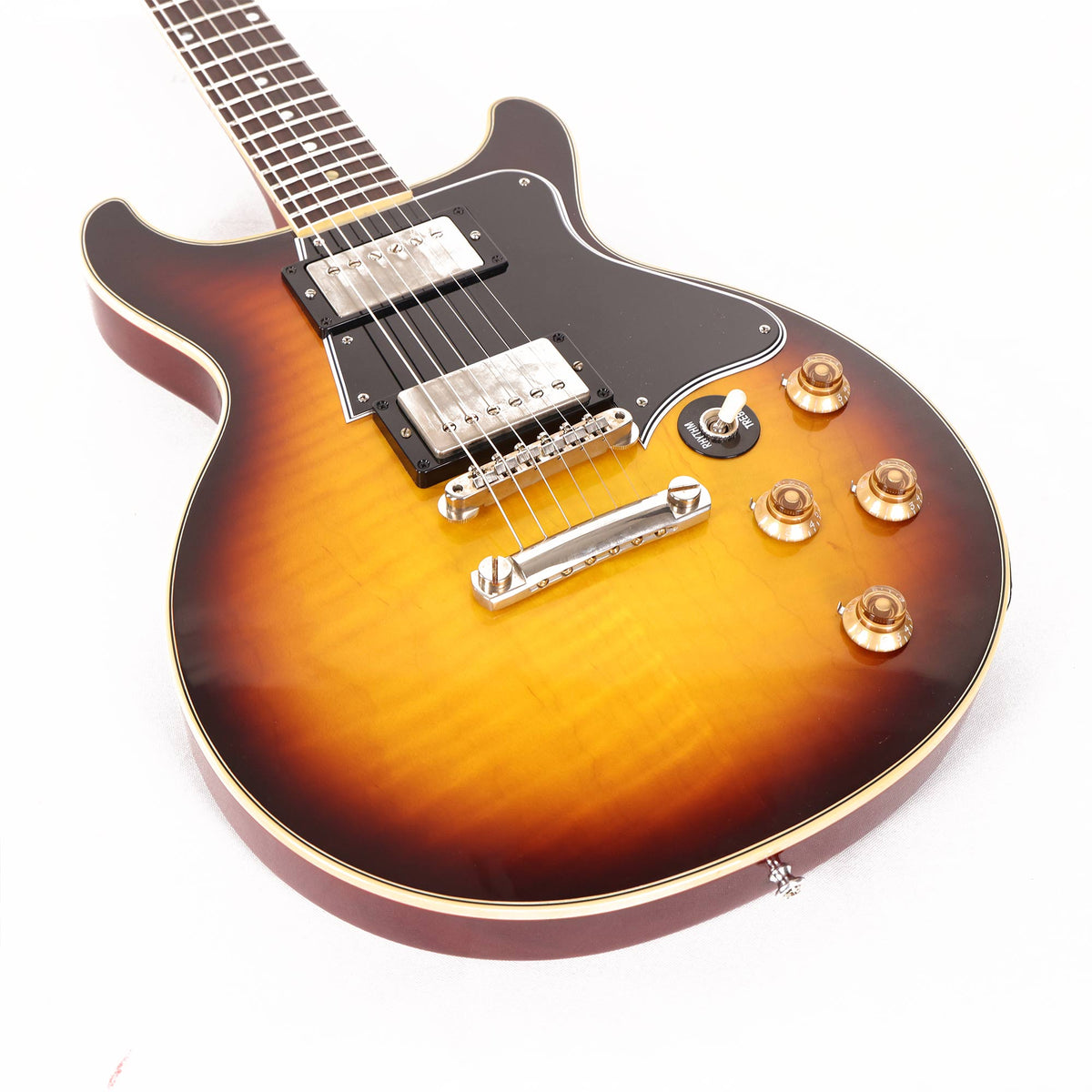 Gibson Custom Shop Les Paul Special Double Cut Figured Top Bourbon Burst 2022 — 6