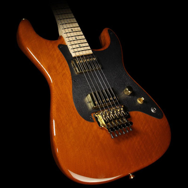 Charvel Custom Shop San Dimas Korina Electric Guitar Root Beer Transparent