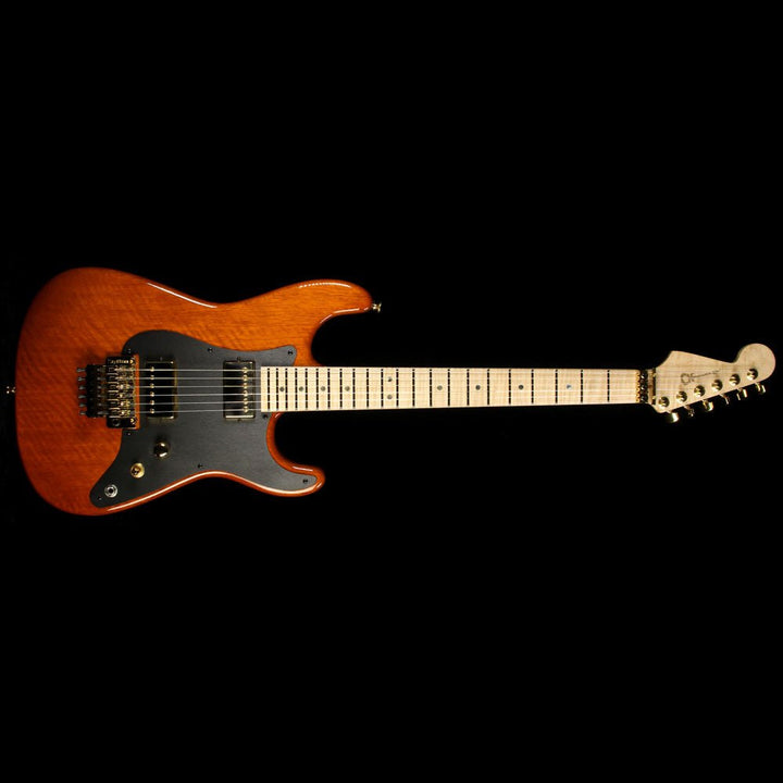 Charvel Custom Shop San Dimas Korina Electric Guitar Root Beer Transparent