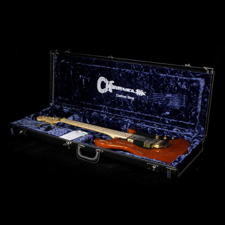 Charvel Custom Shop San Dimas Korina Electric Guitar Root Beer Transparent