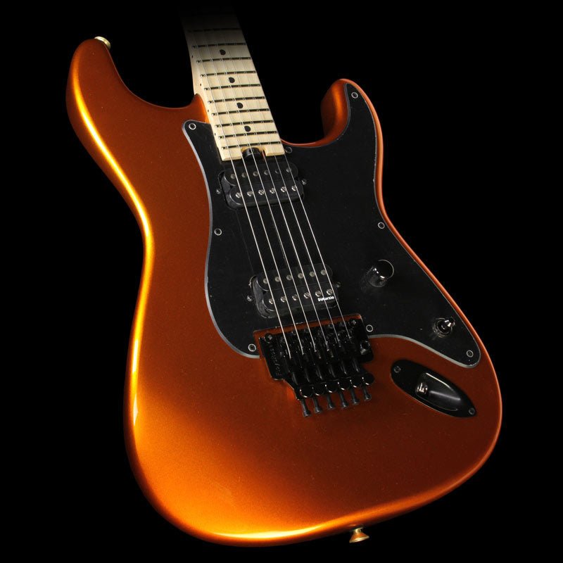 Charvel Custom Shop So Cal 2H Electric Guitar Candy Tangerine with Matching Headstock — 1