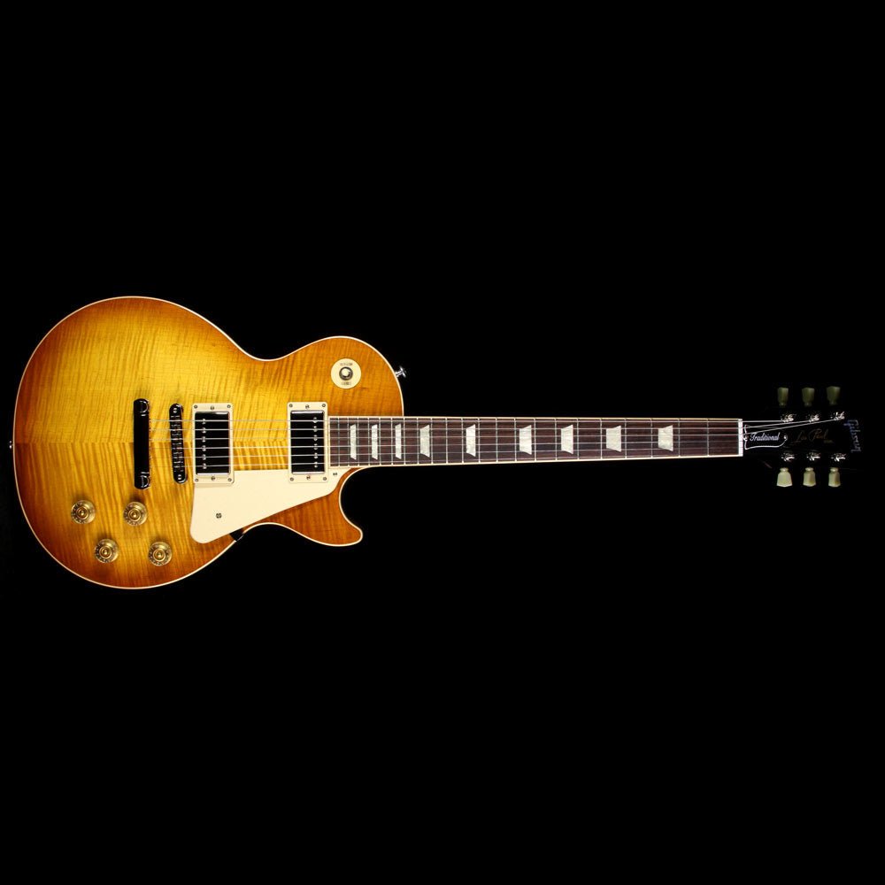 2016 Gibson Les Paul Traditional Premium Electric Guitar Honey Burst — 2