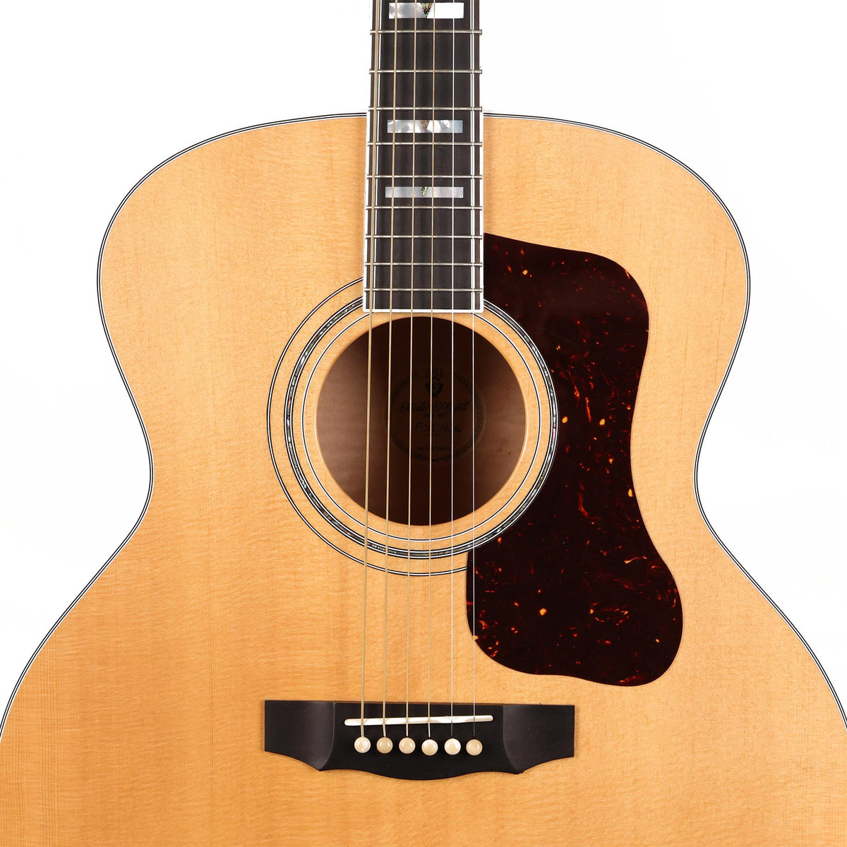 Guild F-55 Natural Acoustic Guitar Used — 4
