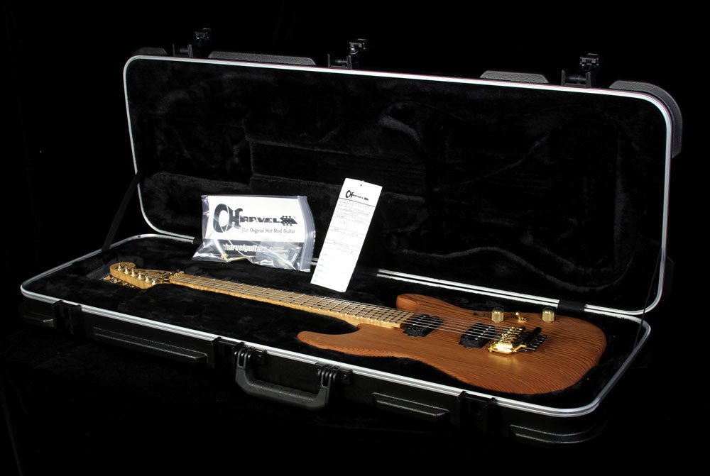 Charvel Custom Shop Exclusive Natural Series Carbonized Recycled Redwood San Dimas HH Electric Guitar — 4