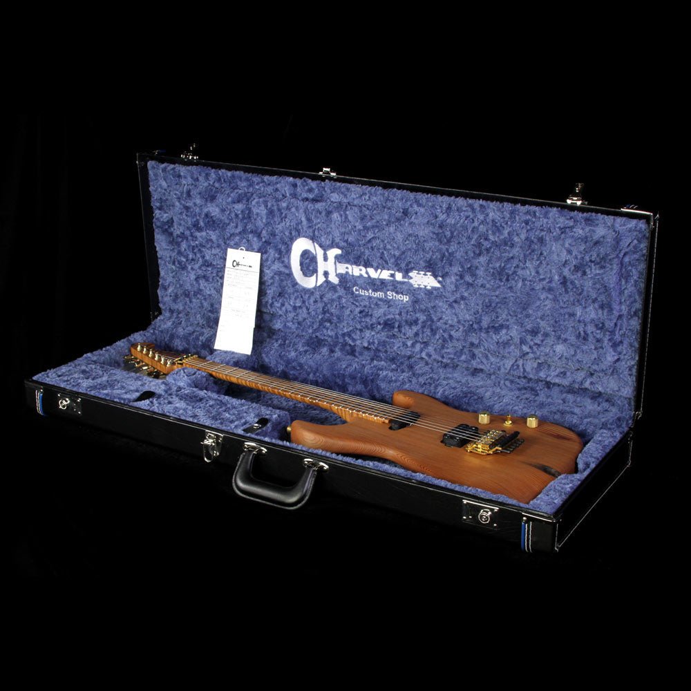 Charvel Custom Shop Music Zoo Exclusive Carbonized Recycled Redwood San Dimas HS Electric Guitar — 5