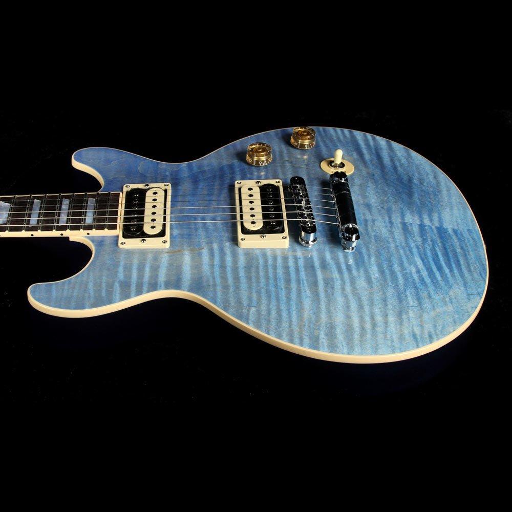 2017 Gibson Les Paul DC Carved Top Electric Guitar Ocean Blue — 6