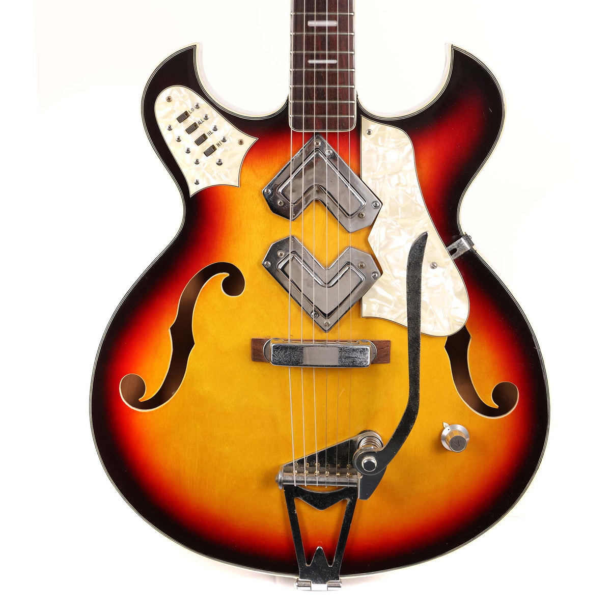 1967 Greco 950 'The Shrike' Guitar Sunburst | The Music Zoo