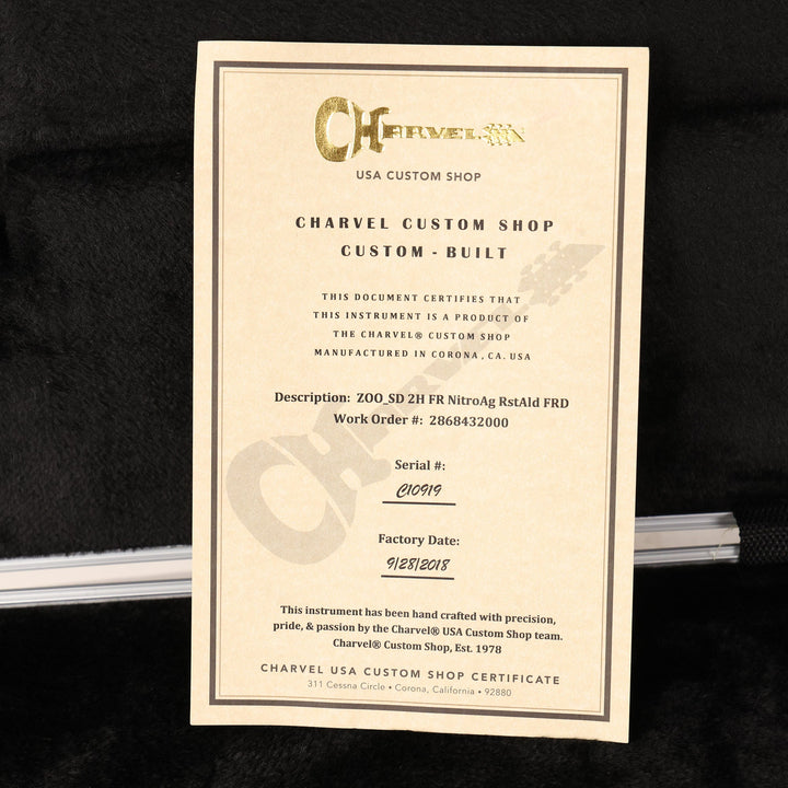 Charvel Custom Shop San Dimas Nitro Aged Fiesta Red Roasted Alder 2018