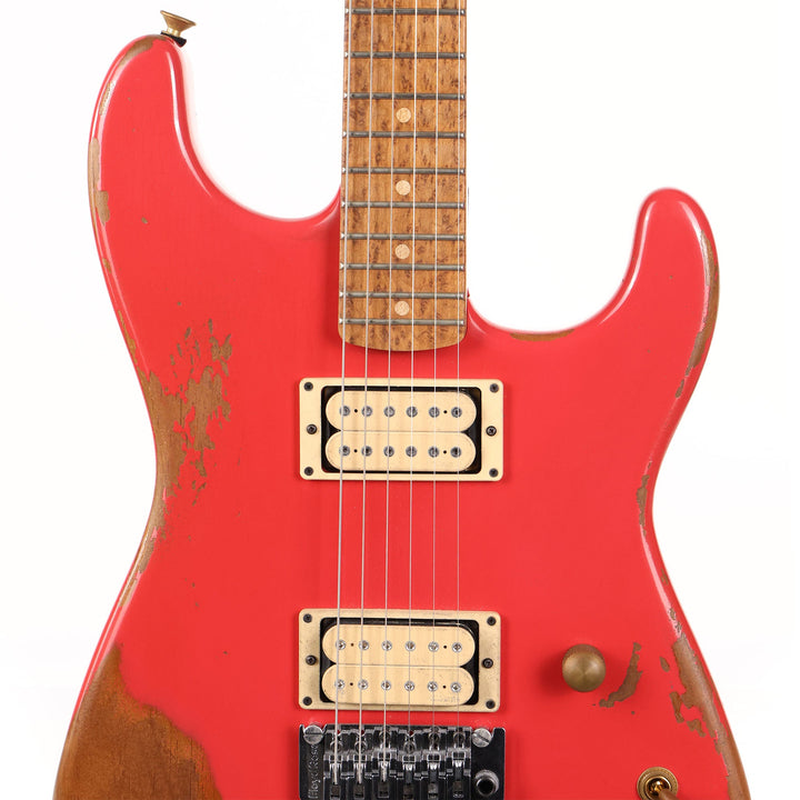 Charvel Custom Shop San Dimas Nitro Aged Fiesta Red Roasted Alder 2018