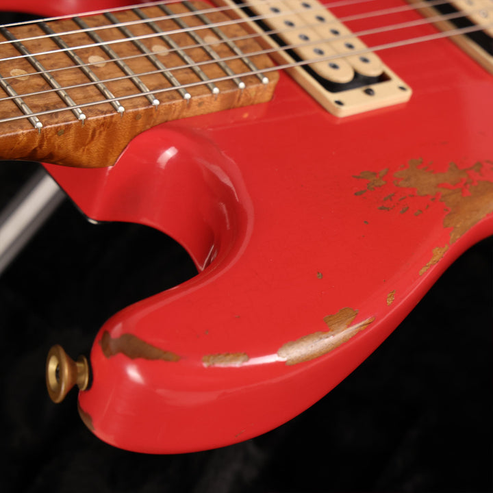 Charvel Custom Shop San Dimas Nitro Aged Fiesta Red Roasted Alder 2018