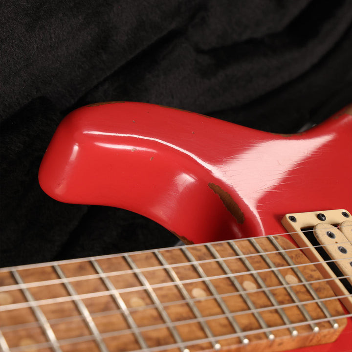 Charvel Custom Shop San Dimas Nitro Aged Fiesta Red Roasted Alder 2018