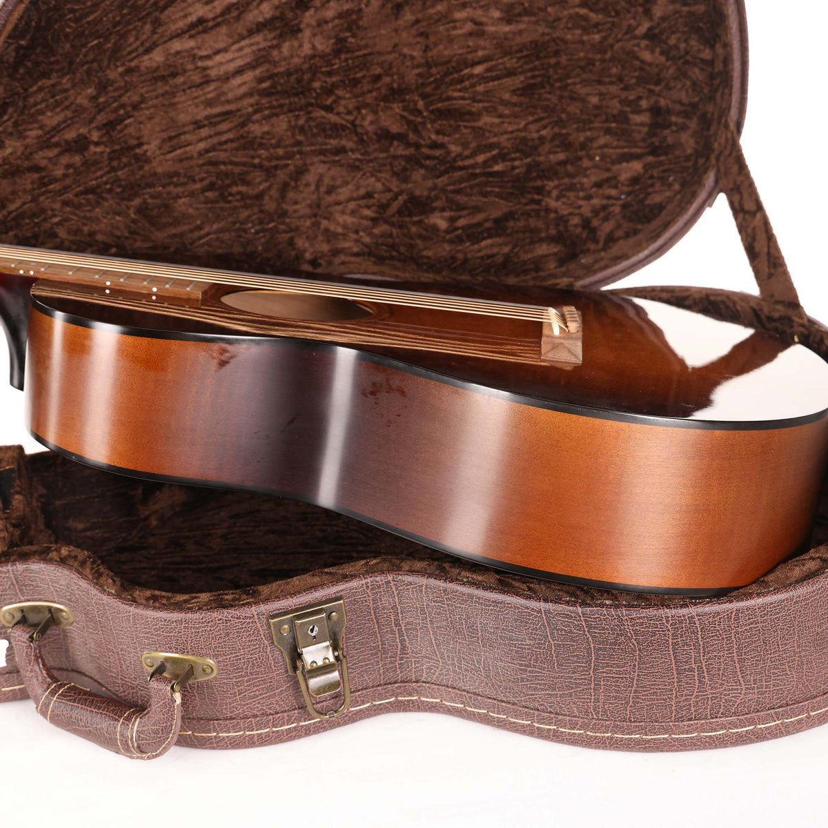 Bedell Earthsong Parlor Acoustic Root Beer Gloss Used — 5