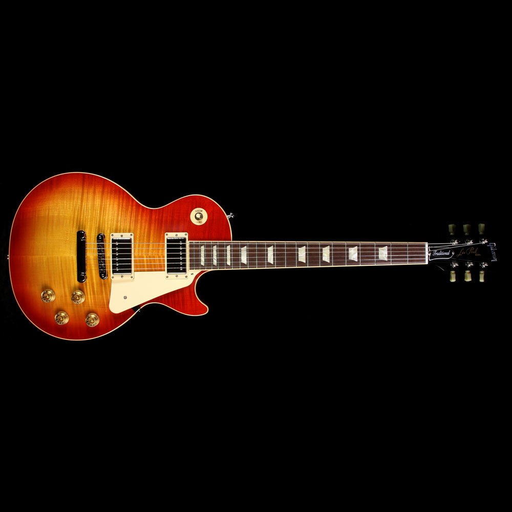 2016 Gibson Les Paul Traditional Premium Electric Guitar Heritage Cherry Sunburst — 2