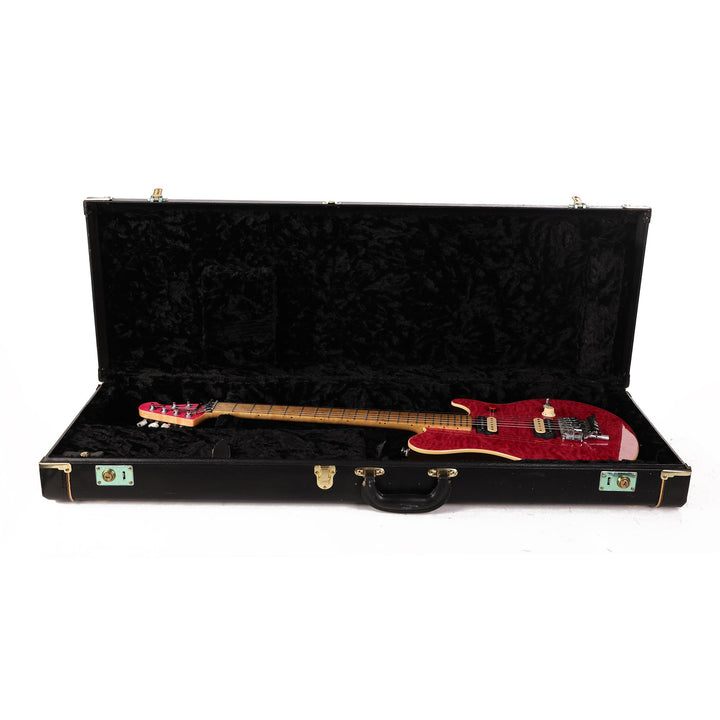 Ernie Ball Music Man Axis Tribute Quilt Top Guitar Trans Pink 2011