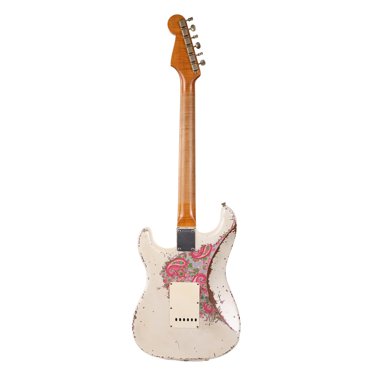 Fender Custom Shop '60 Stratocaster Roasted Alder Masterbuilt Jason Smith Olympic Pearl over Paisley — 3