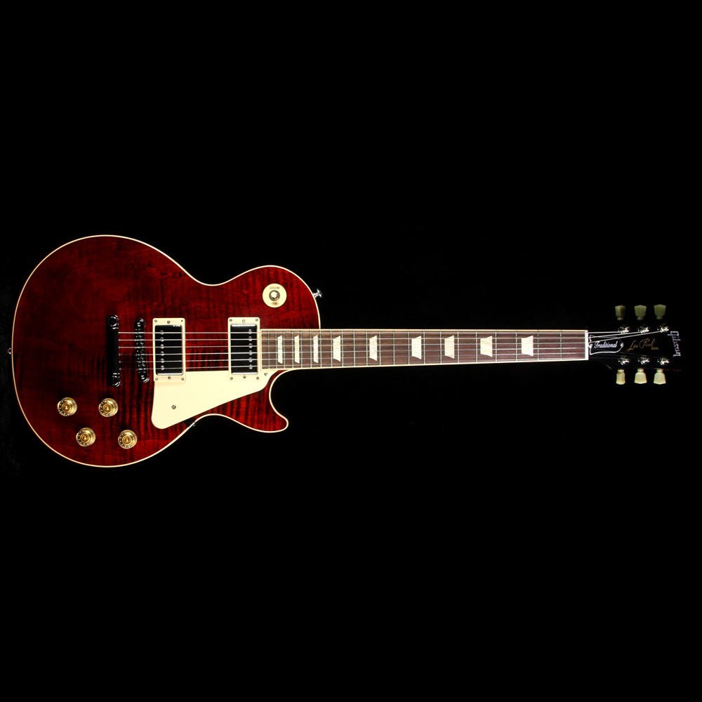 2016 Gibson Les Paul Traditional Premium Electric Guitar Wine Red — 2