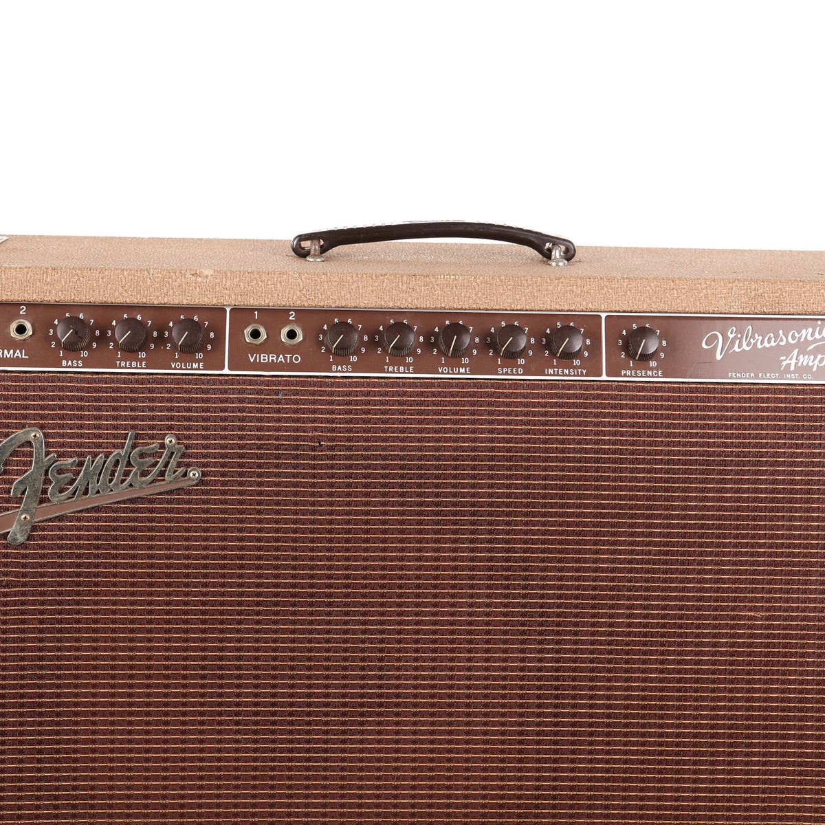 1960 Fender Vibrasonic Brownface 1x15 Combo Amplifier — 3
