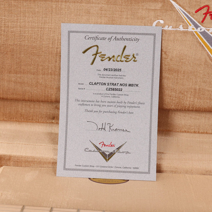 Fender Custom Shop Eric Clapton Stratocaster Masterbuilt Todd Krause Midnight Blue