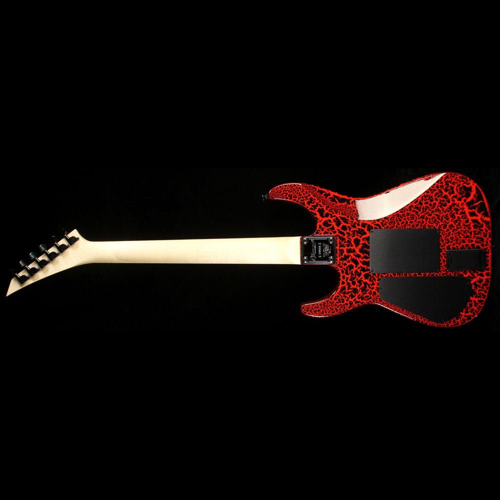 Charvel Custom Select Dinky Electric Guitar Black Red Crackle — 3