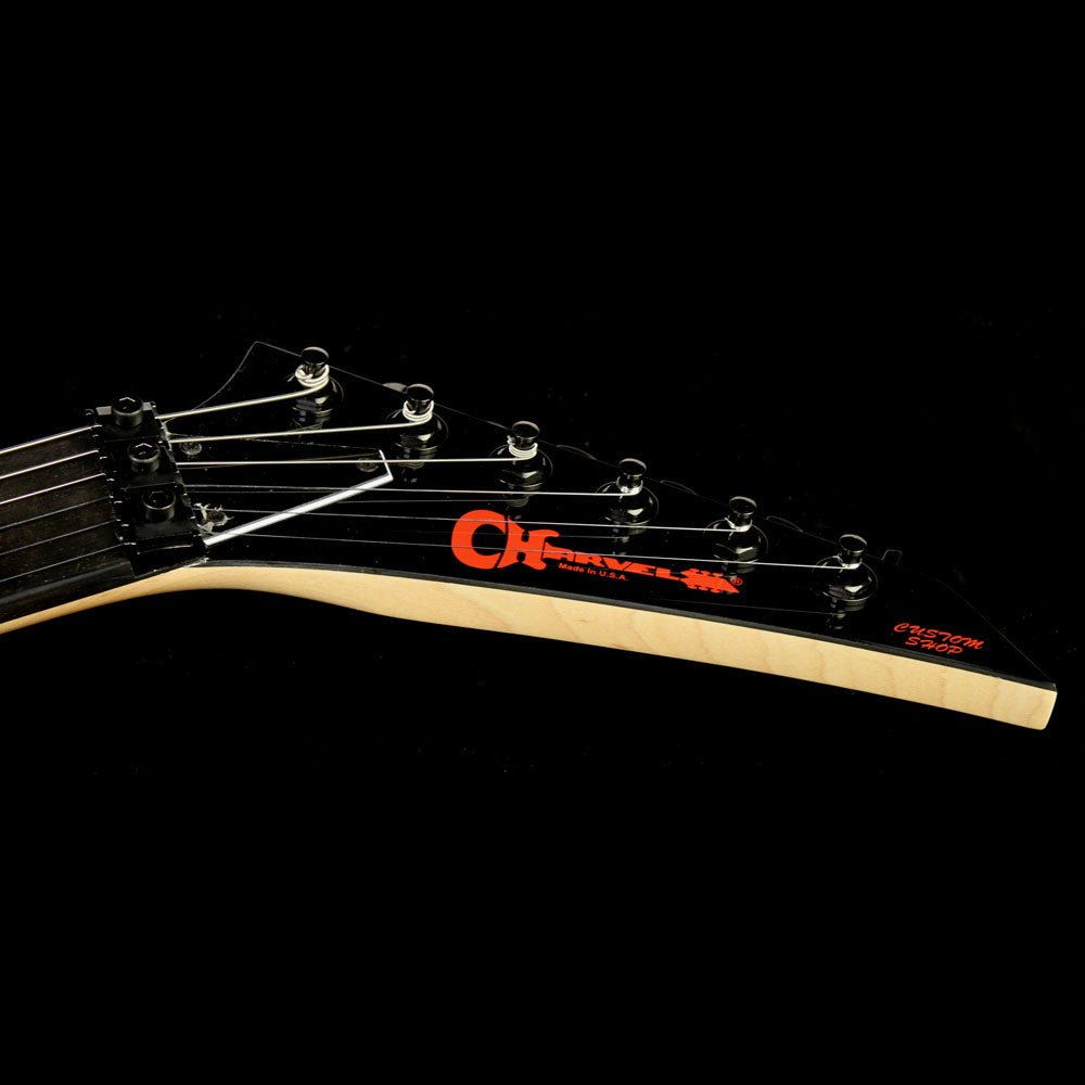 Charvel Custom Select Dinky Electric Guitar Black Red Crackle — 4