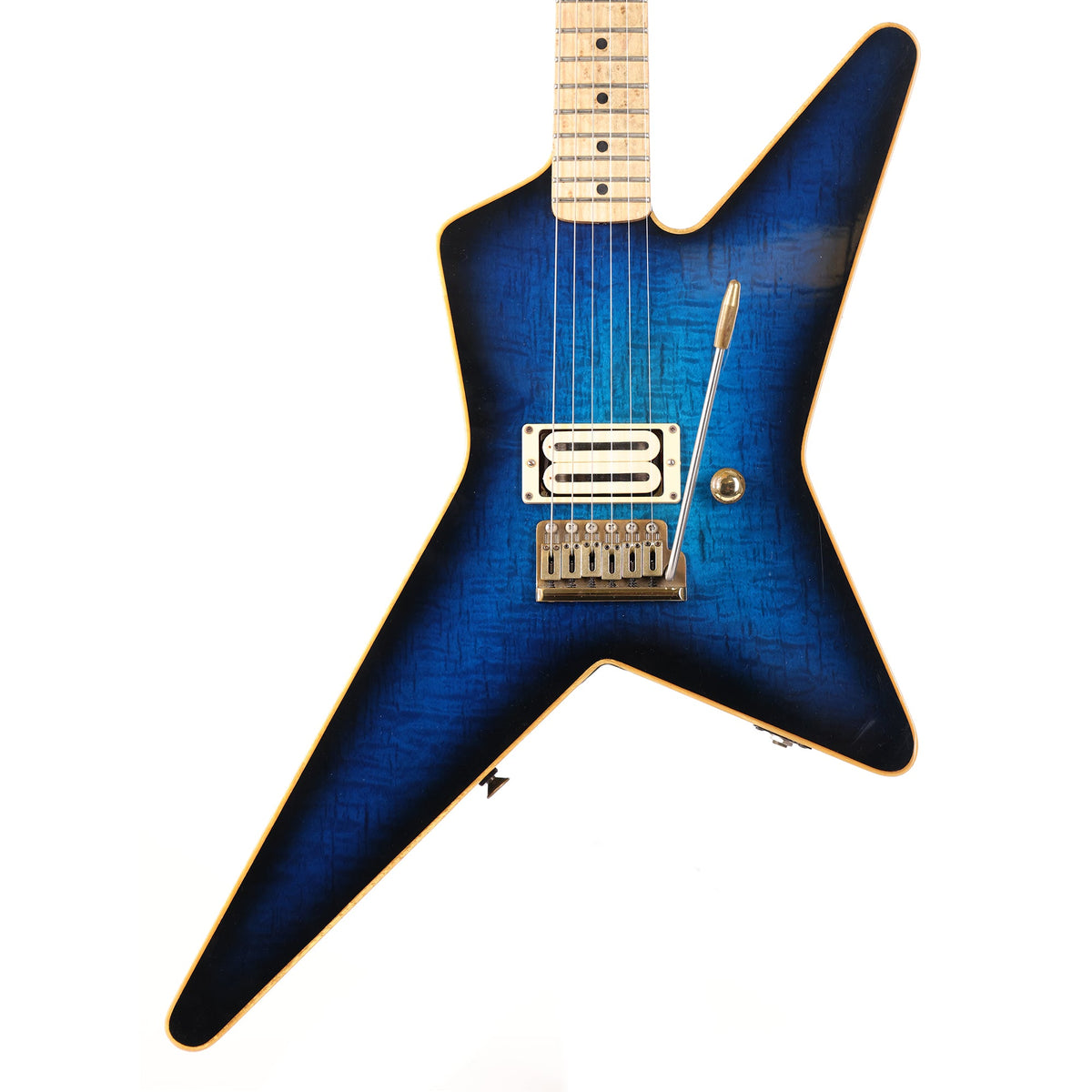1980 Charvel 'Pre-Production' Star Flame Maple Transparent Blue — 1