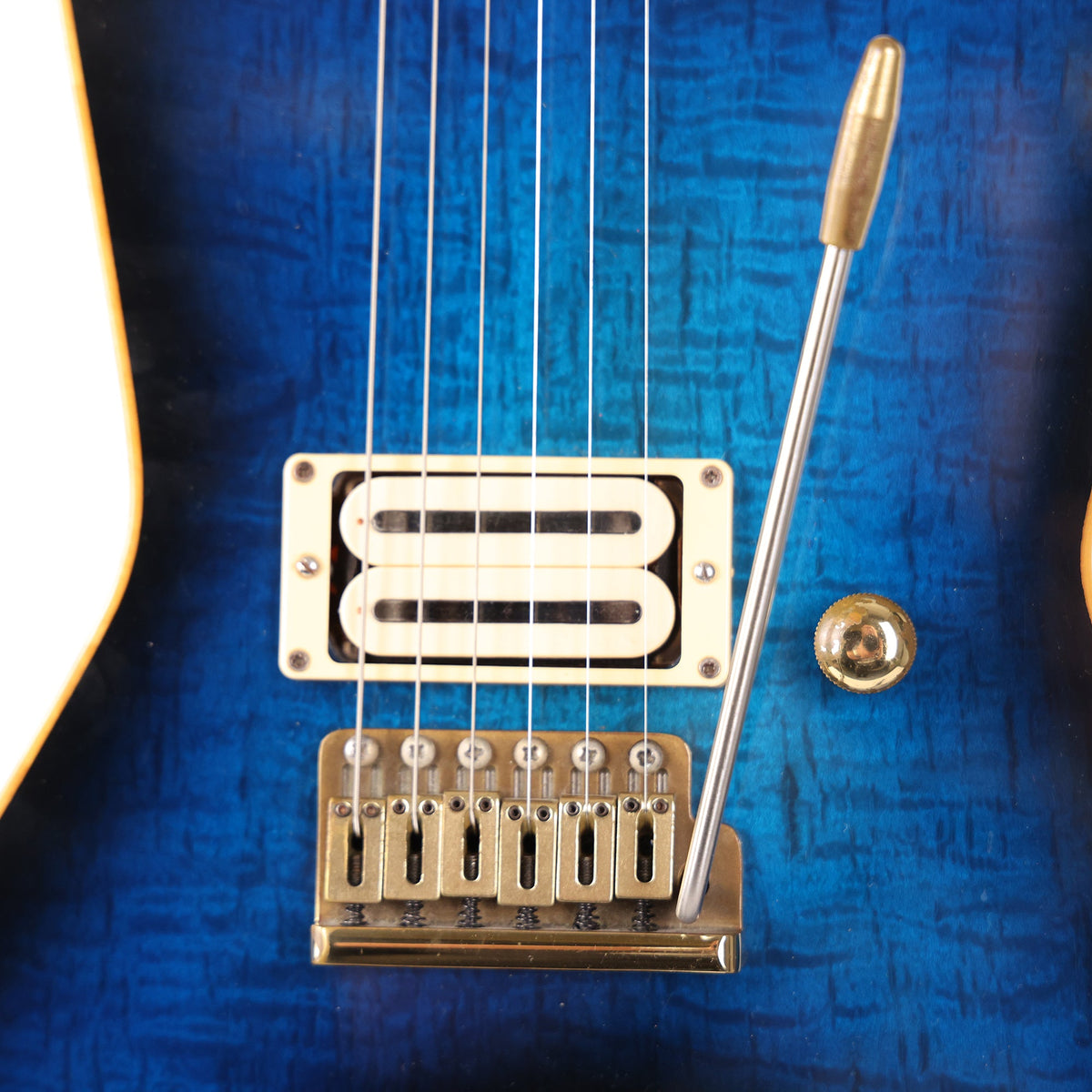 1980 Charvel 'Pre-Production' Star Flame Maple Transparent Blue — 9
