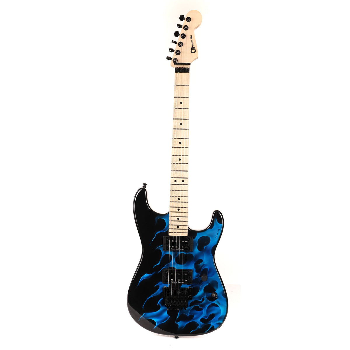 Charvel USA San Dimas Style 1 HH Flame Graphic Blue 2010 — 2