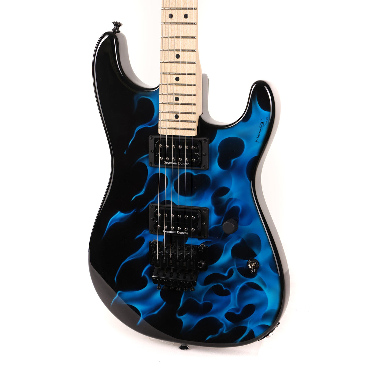 Charvel USA San Dimas Style 1 HH Flame Graphic Blue 2010 — 5