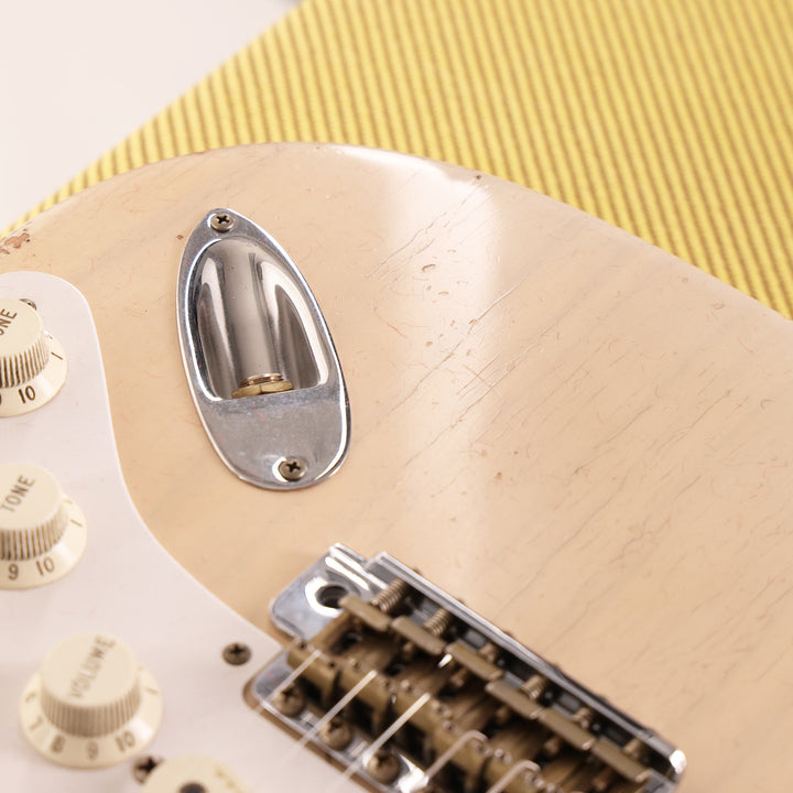 Fender Custom Shop Eric Clapton Stratocaster Journeyman Relic Masterbuilt Todd Krause Aged White Blonde