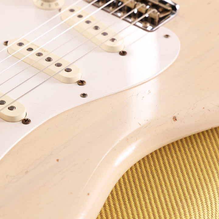Fender Custom Shop Eric Clapton Stratocaster Journeyman Relic Masterbuilt Todd Krause Aged White Blonde