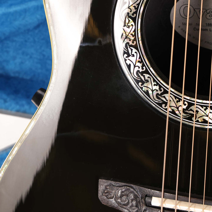 Ovation 1869 Custom Legend Acoustic-Electric Black Used