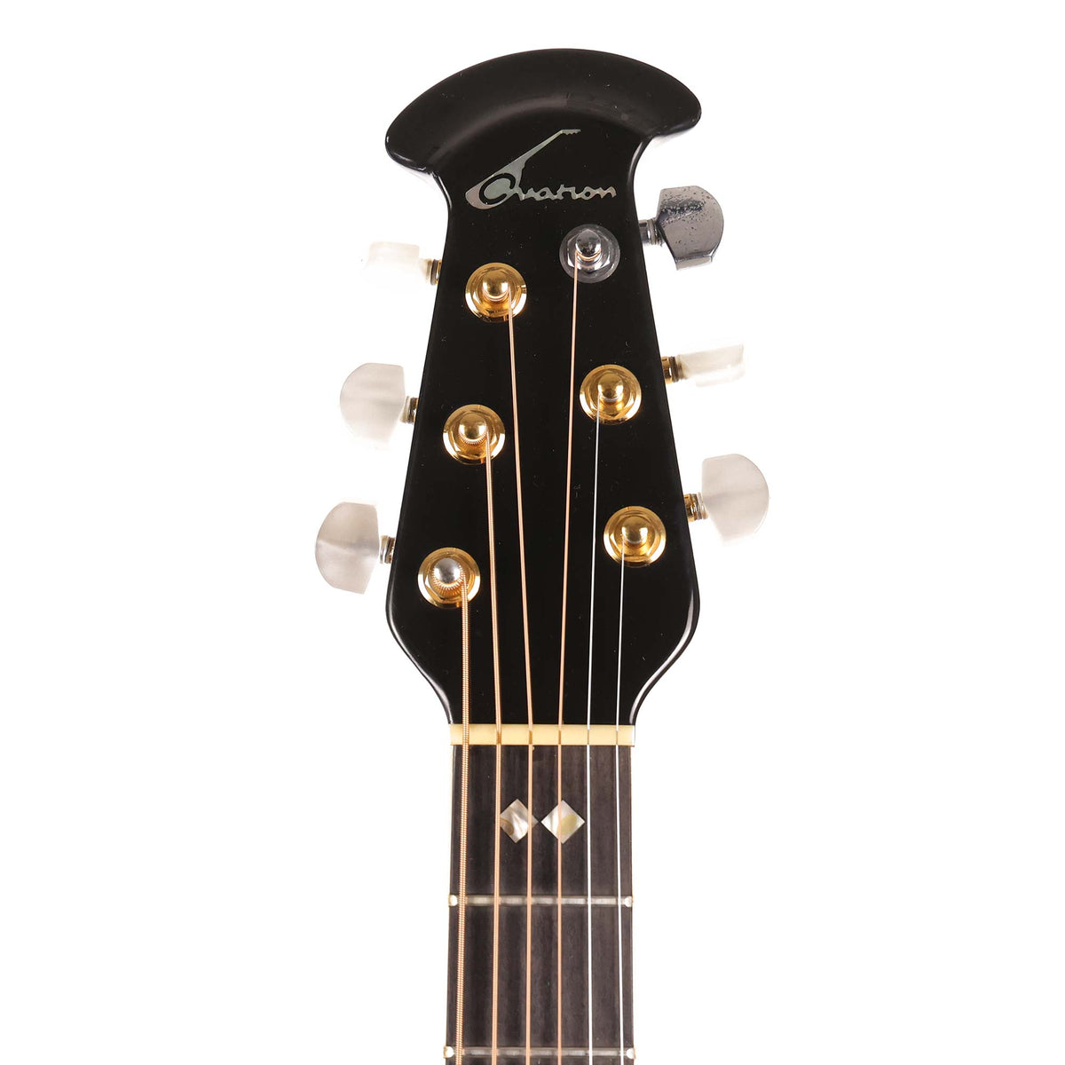 Ovation 1869 Custom Legend Acoustic-Electric Black Used — 9