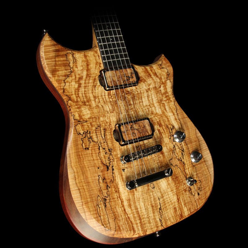 Dunable Yarnhawk Electric Guitar Spalt Maple Top Natural Satin — 1