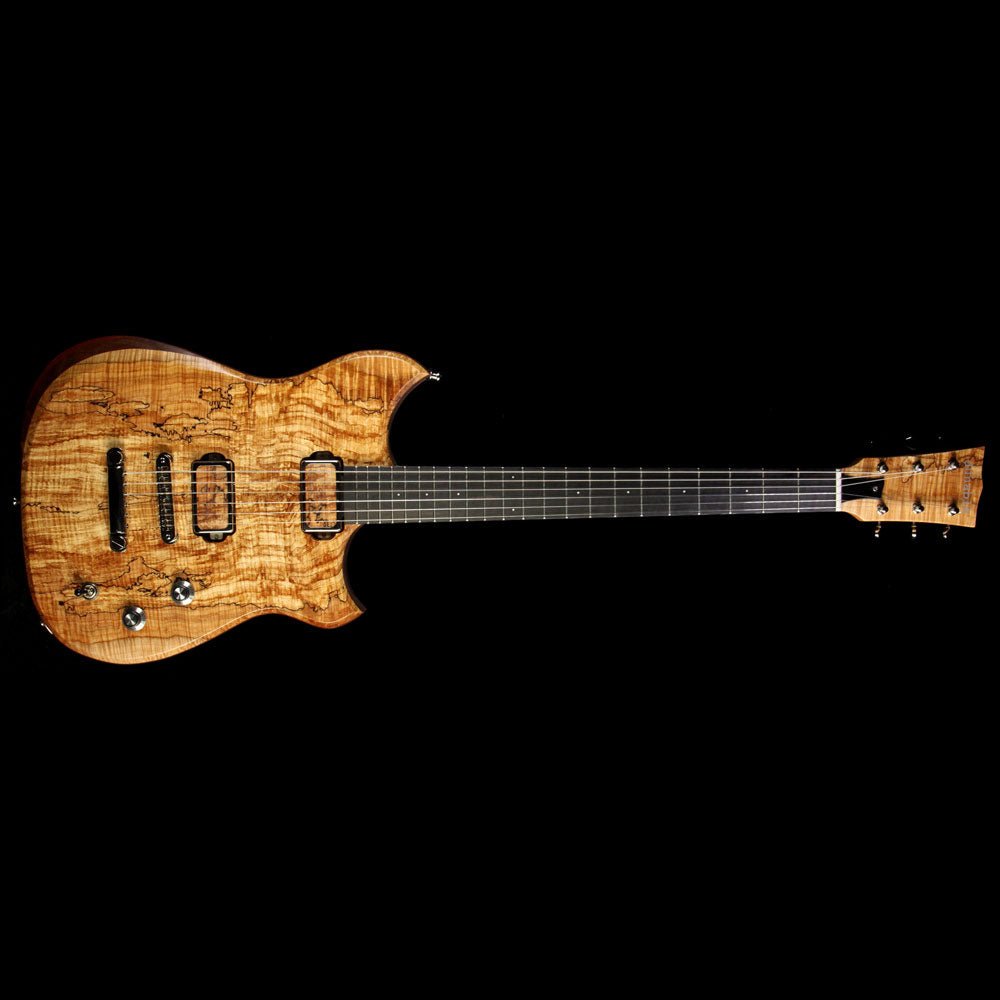 Dunable Yarnhawk Electric Guitar Spalt Maple Top Natural Satin — 2