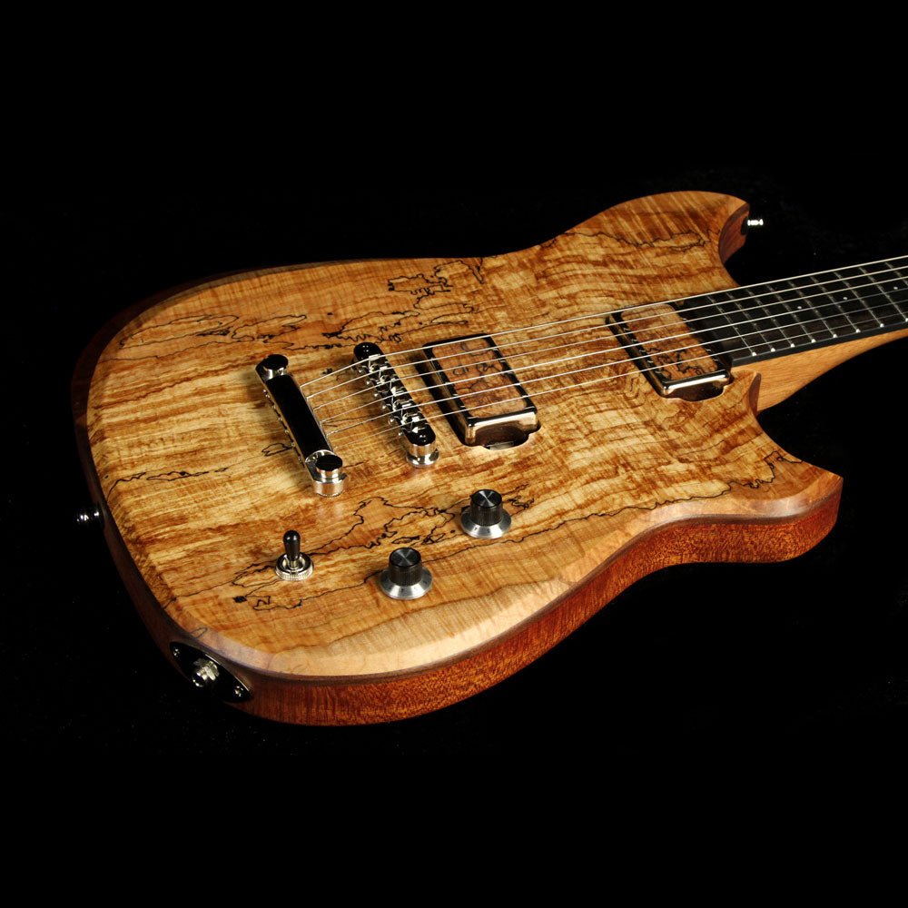 Dunable Yarnhawk Electric Guitar Spalt Maple Top Natural Satin — 5