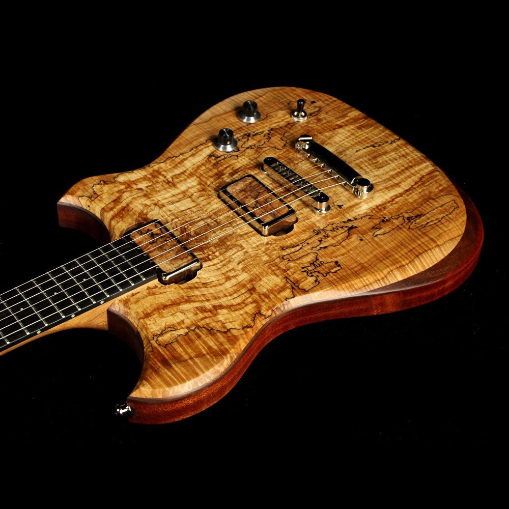 Dunable Yarnhawk Electric Guitar Spalt Maple Top Natural Satin — 7