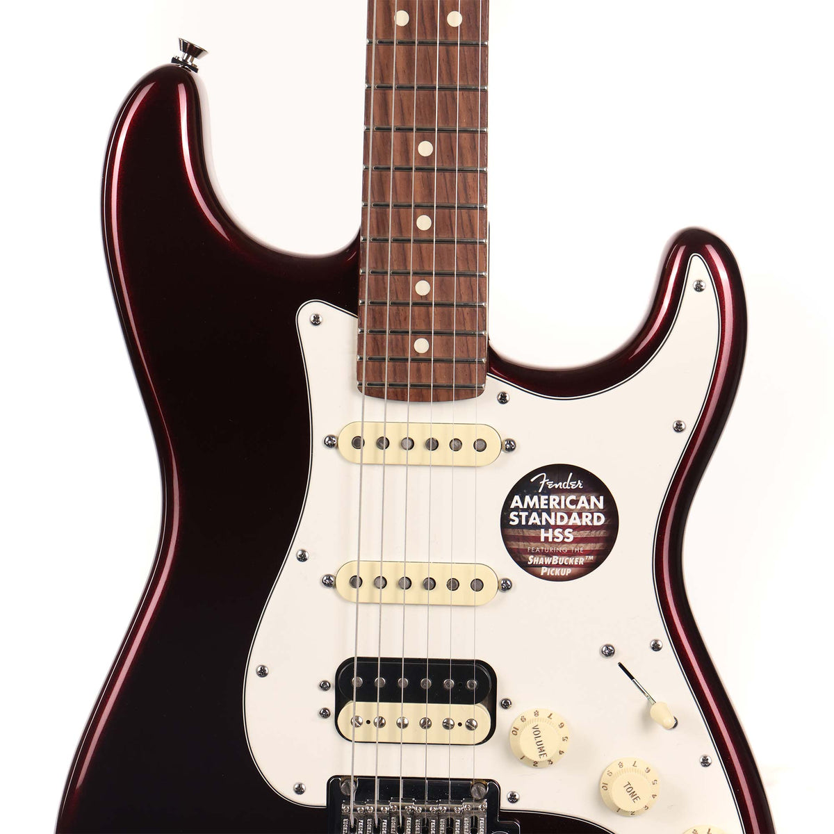 Fender American Standard Stratocaster HSS Shawbucker Bordeaux Metallic 2015 — 4