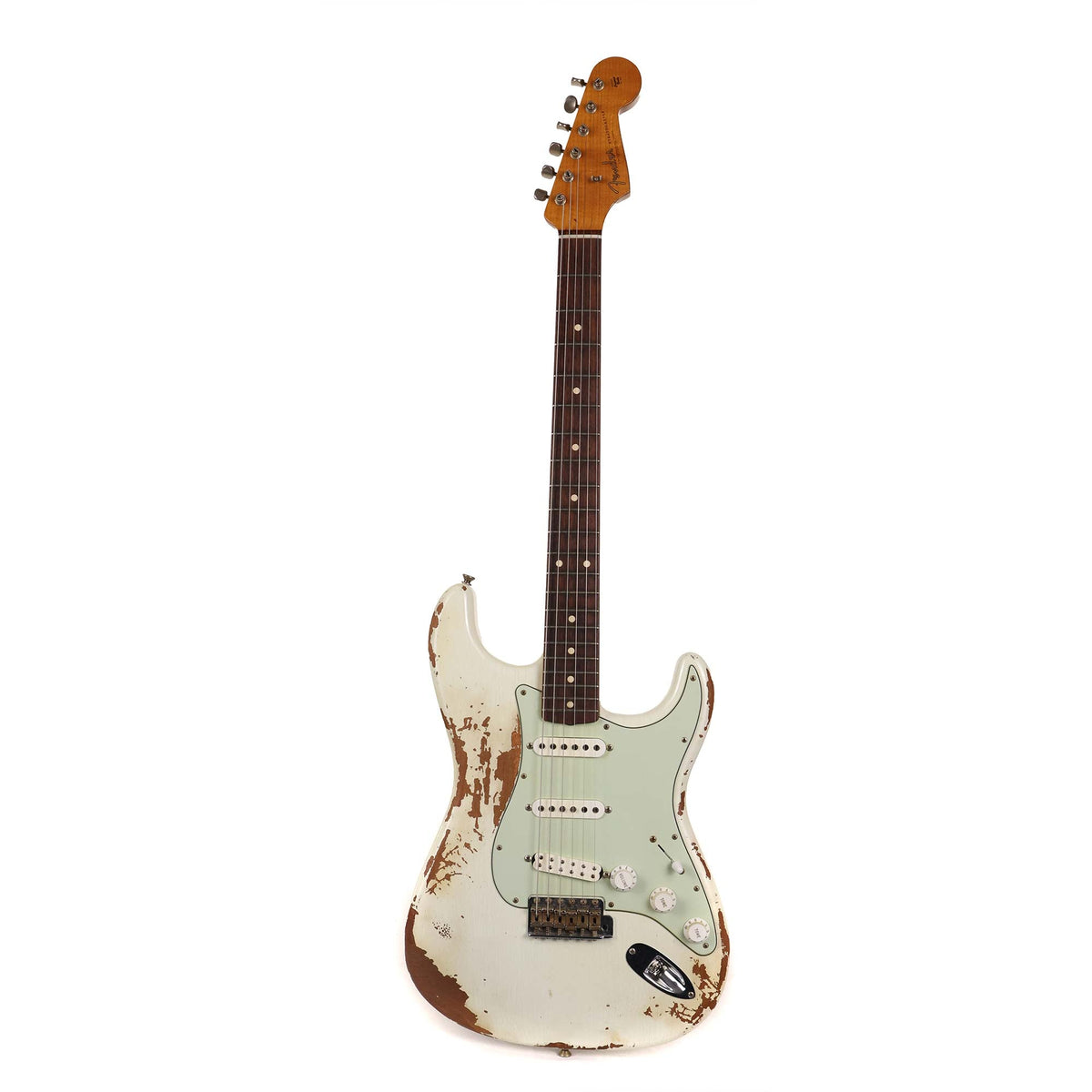 Fender Custom Shop '60s Roasted Mahogany Stratocaster Heavy Relic Olympic White 2017 — 2