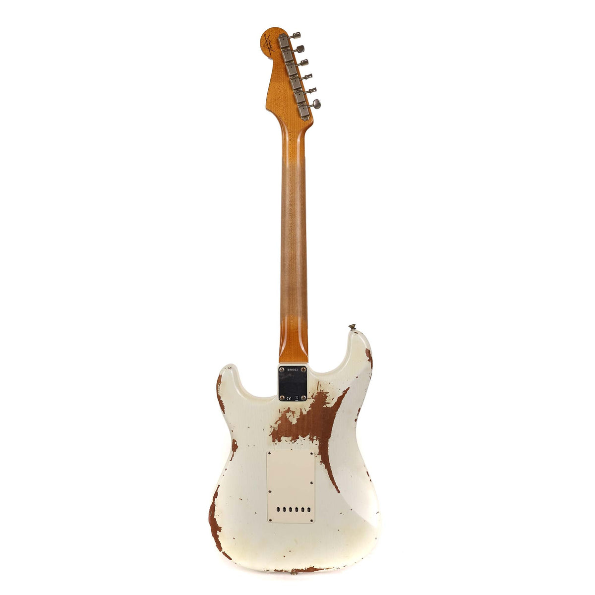 Fender Custom Shop '60s Roasted Mahogany Stratocaster Heavy Relic Olympic White 2017 — 3