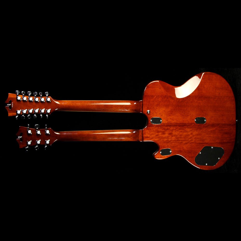 D'Angelico Premier Series Doubleneck Electric Guitar Vintage Sunburst — 3