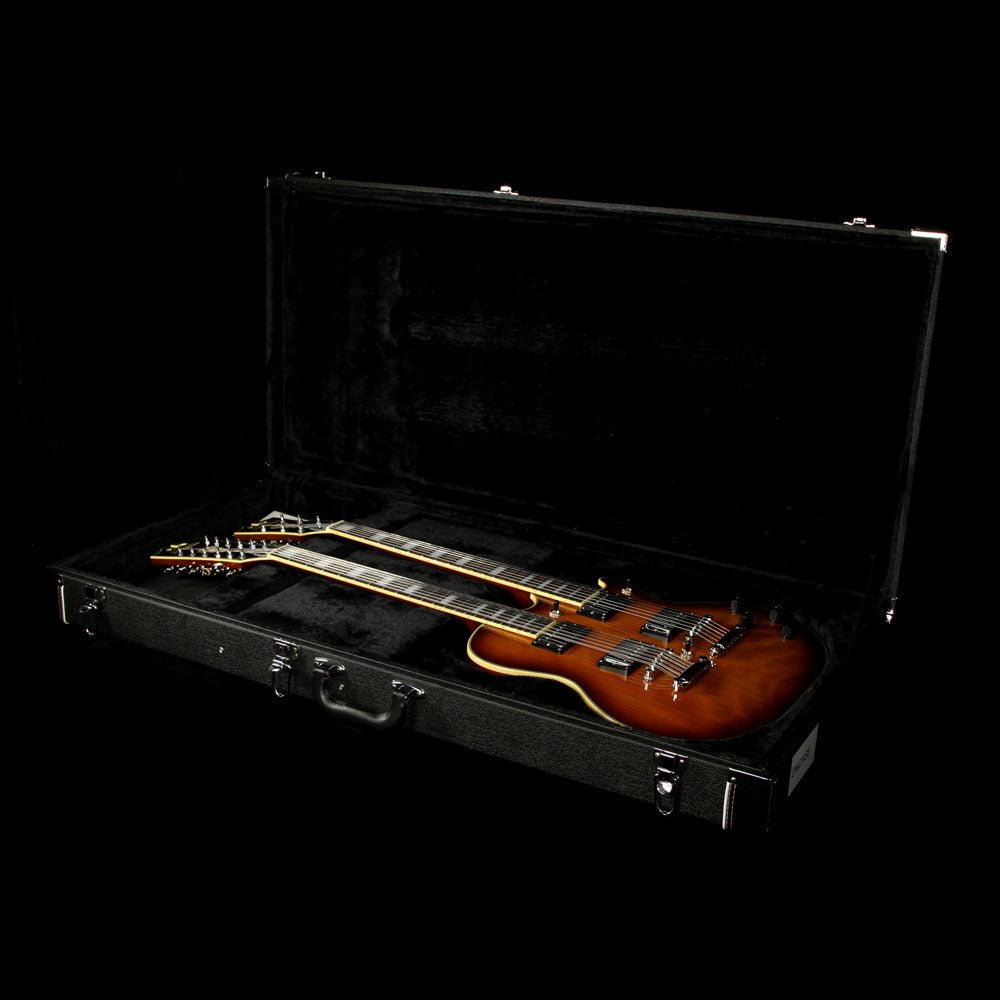 D'Angelico Premier Series Doubleneck Electric Guitar Vintage Sunburst — 5