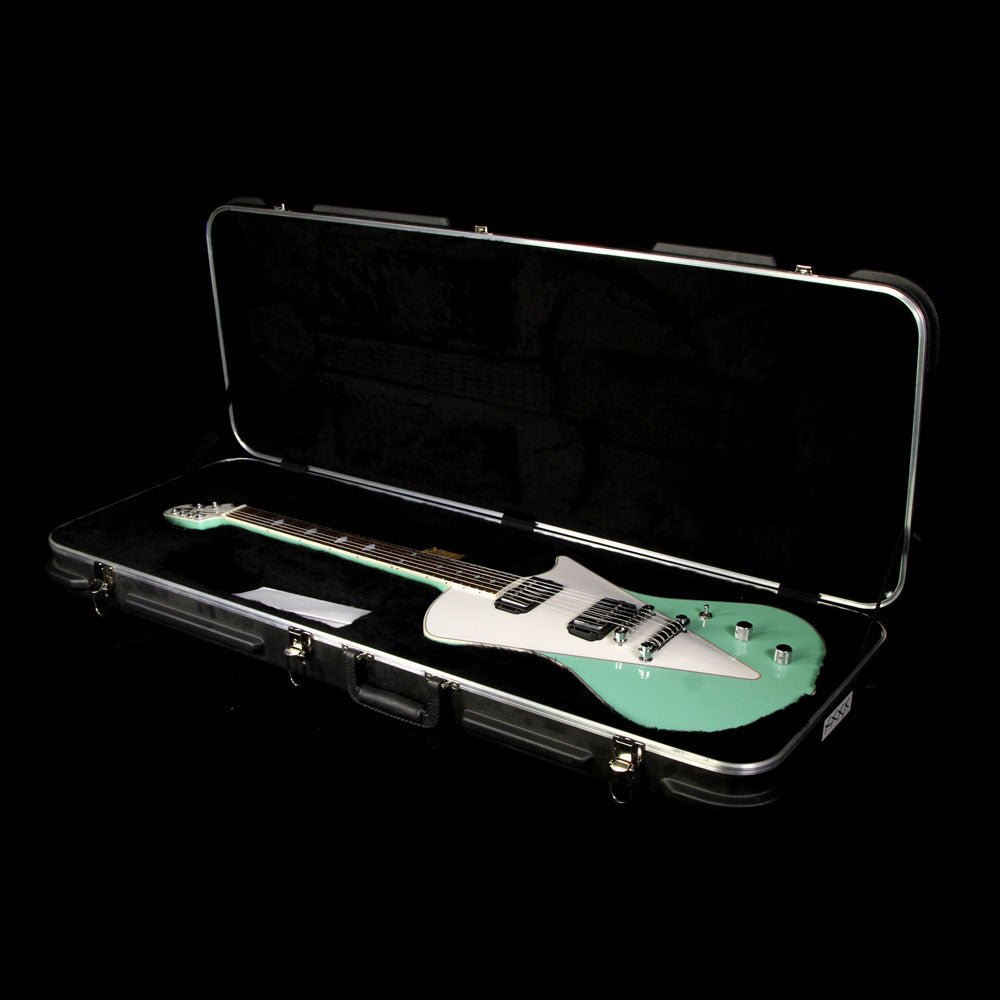Ernie Ball Music Man Armada Electric Guitar Mint Green and Pearl White — 5