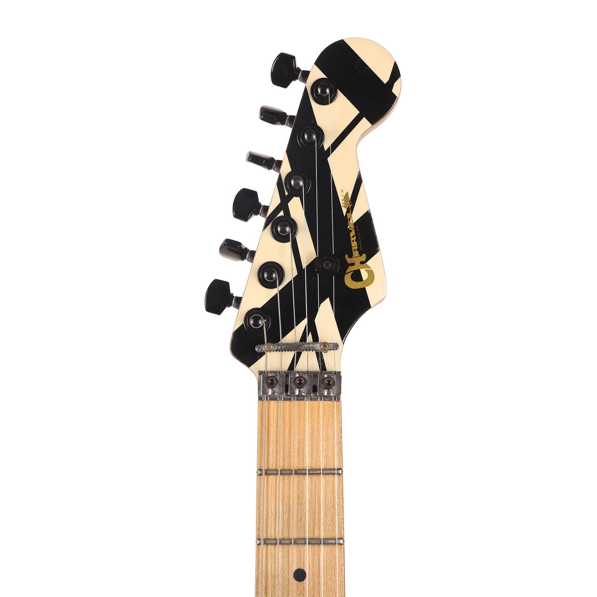 1983 Charvel Black and White Striped Guitar — 10