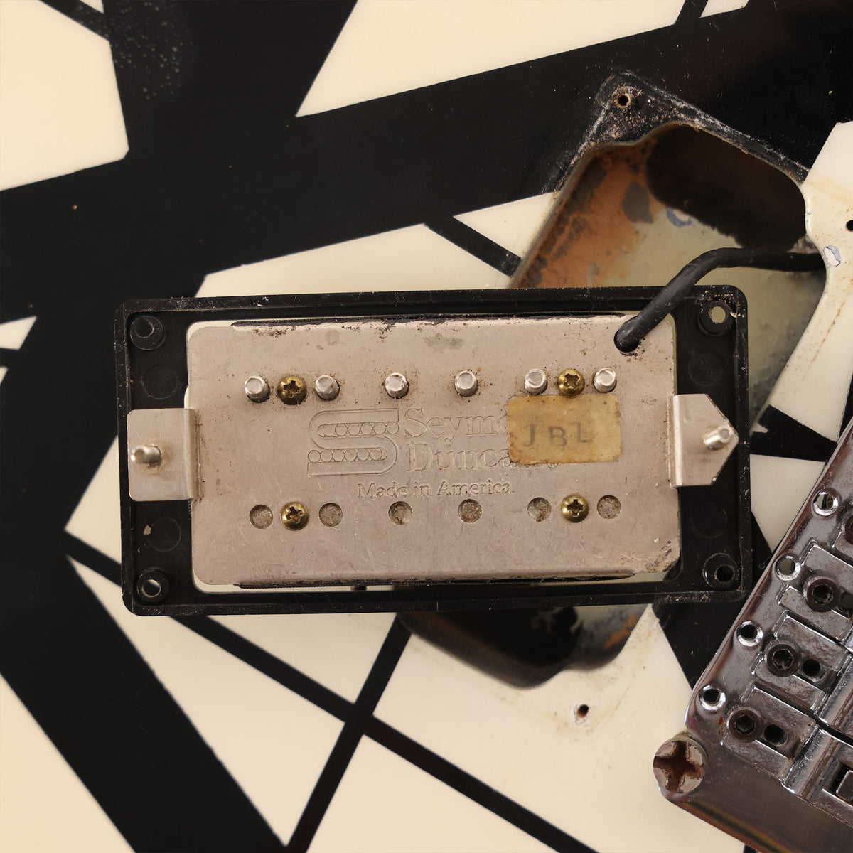 1983 Charvel Black and White Striped Guitar — 6