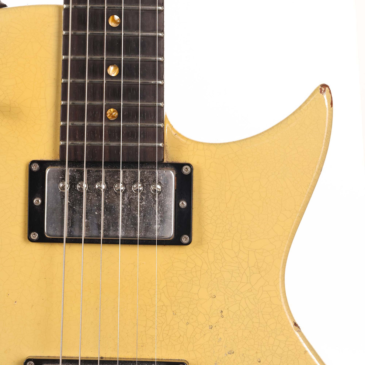 Moollon Custom Built Single Cut Yellow Finish Electric Guitar 2014 — 7