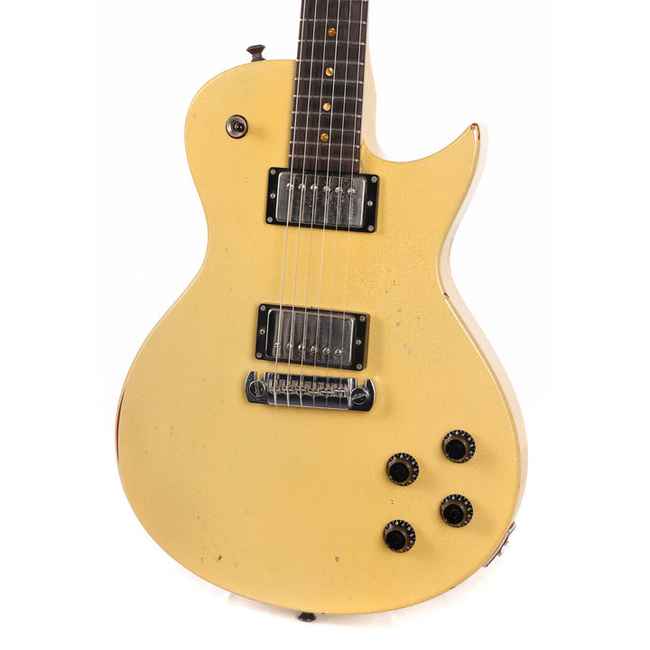 Moollon Custom Built Single Cut Yellow Finish Electric Guitar 2014