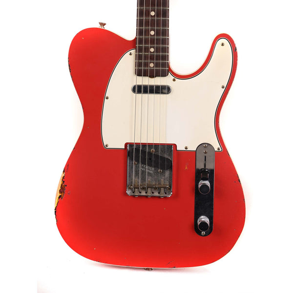 Fender Custom Shop 1962 Telecaster Custom Relic Fiesta Red over 3-Tone Sunburst Masterbuilt Paul Waller 2023