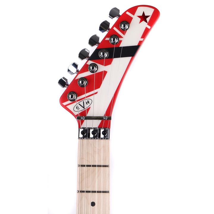 EVH Striped Series 5150 Electric Guitar Striped Red Black and White Used